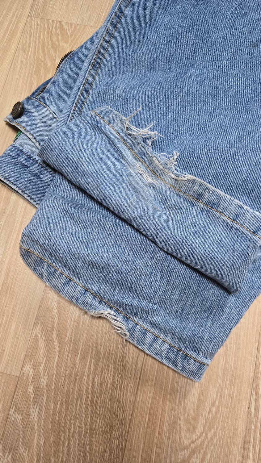 디앤에스알 어썸 배기 데님 팬츠 블루 상품이미지4