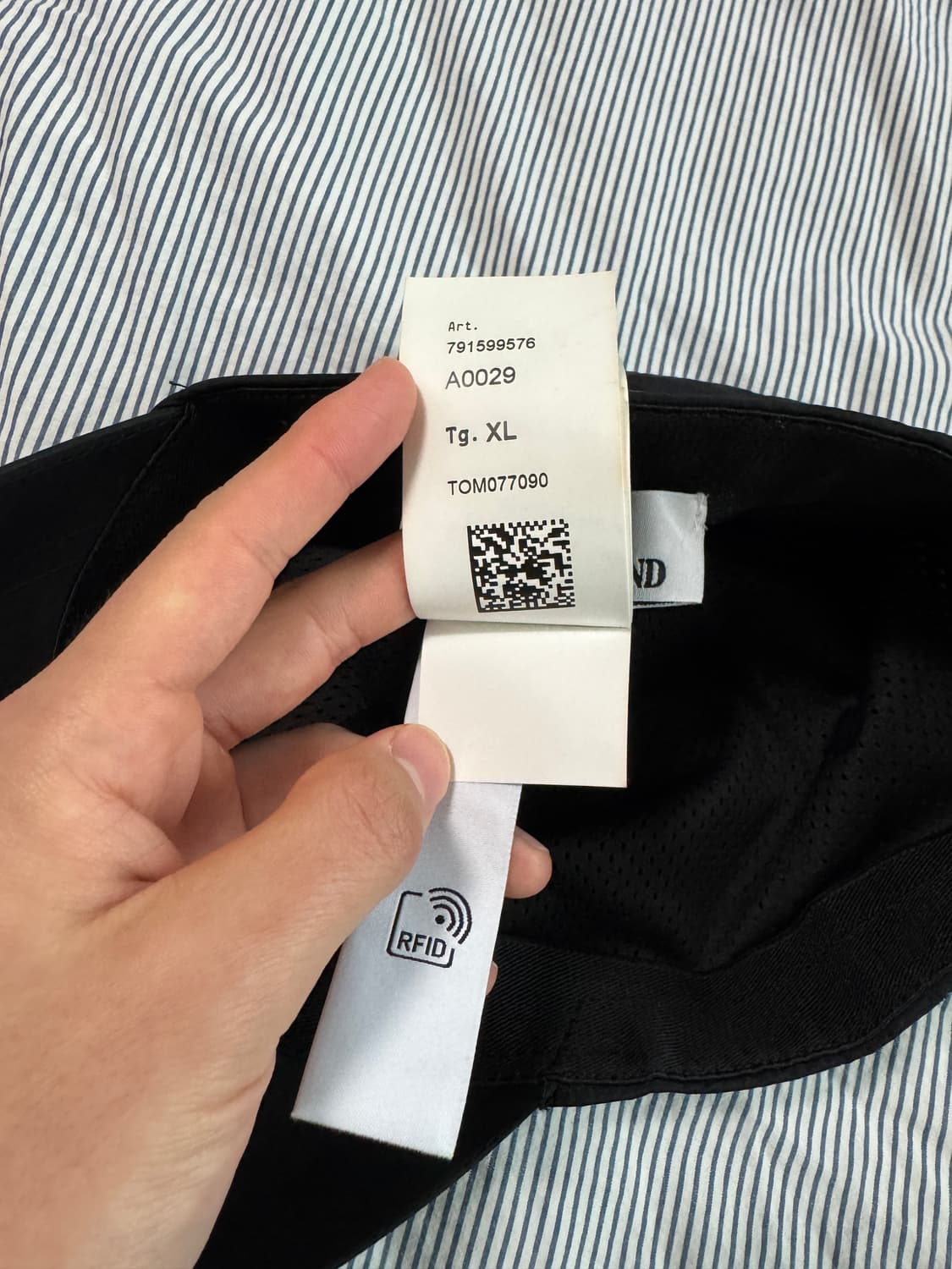 (S급) 스톤 아일랜드 나일론 메탈 6-패널 캡 블랙 XL 상품이미지9