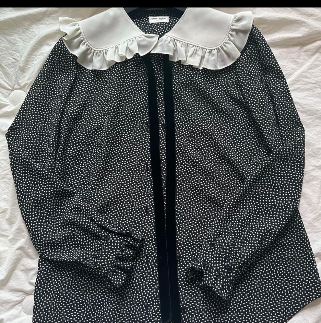 생로랑 실크 블라우스 상품이미지1