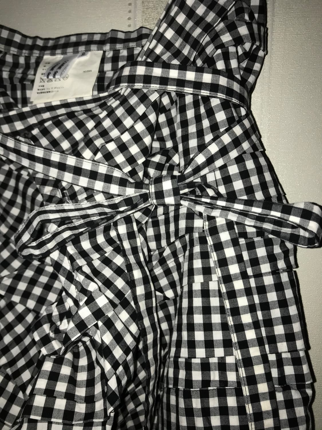 Comme des garcons check wrap skirt 상품이미지3