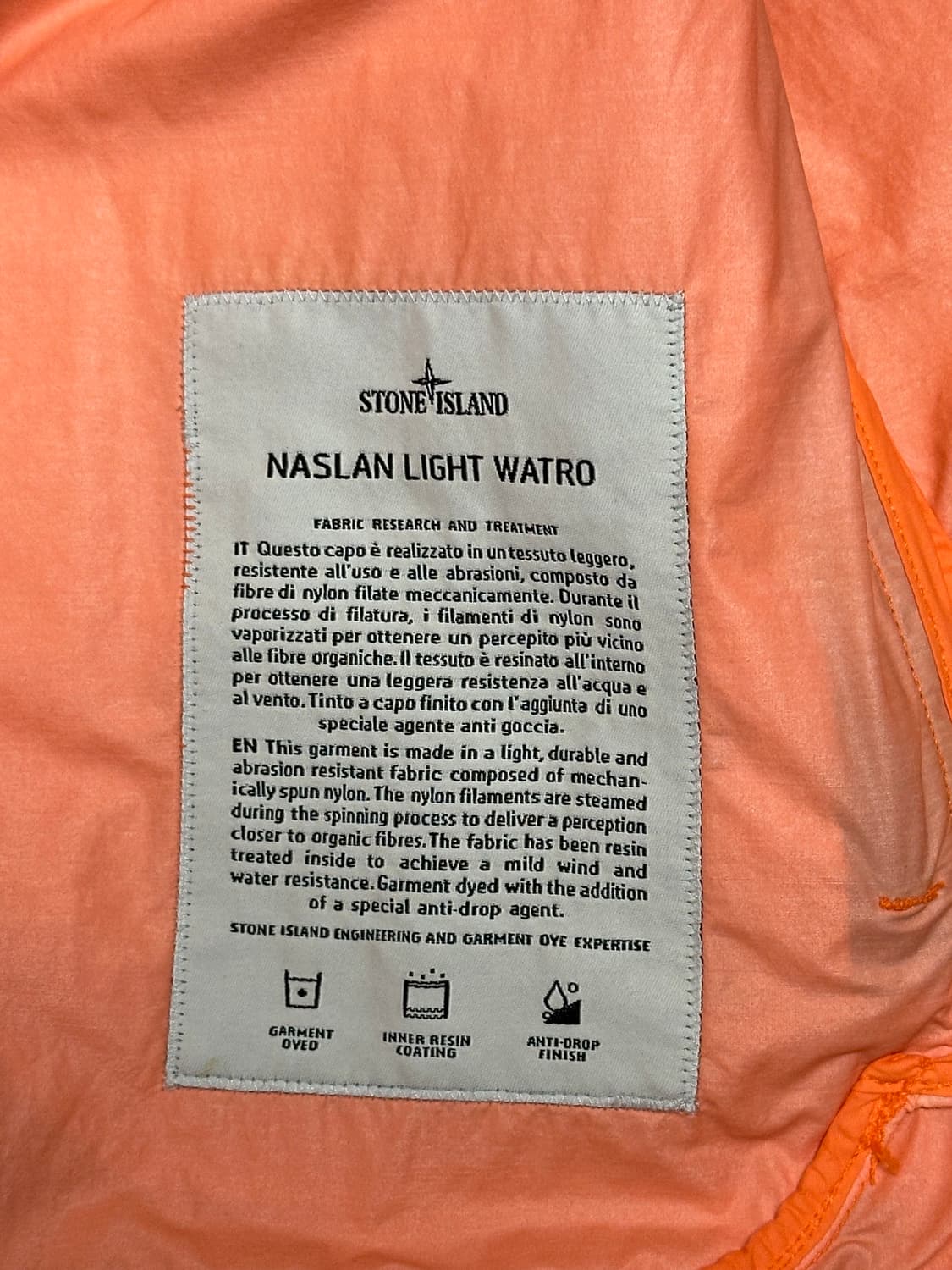 스톤아일랜드 나슬란 13주년 와트로 자켓 L(105) 상품이미지2