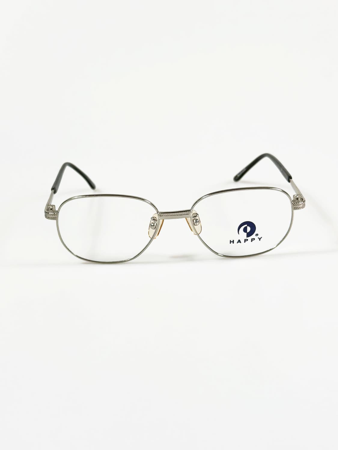 90s HAPPY 실버 메탈 슬림 스퀘어 빈티지 안경 상품이미지1
