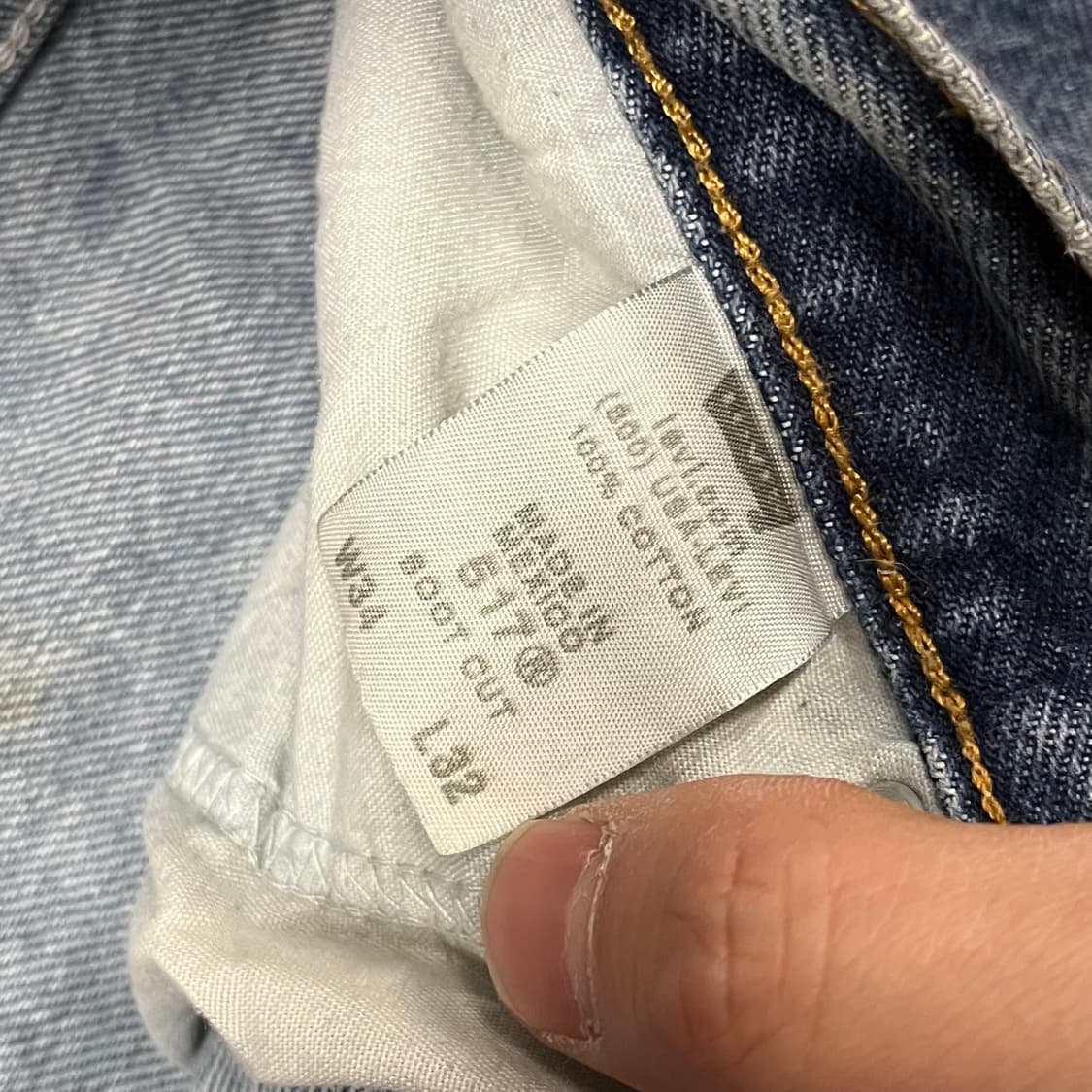 90s USA Levis517 오렌지탭 부츠컷 (35“) 상품이미지6