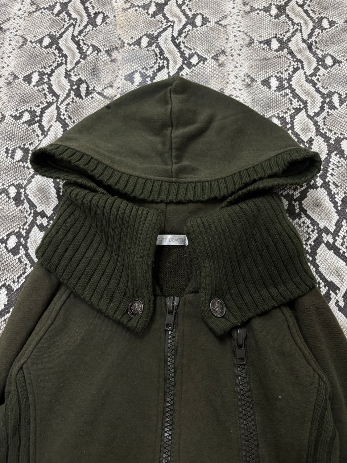 “Vintage” 00’s Y2K Design Khaki Hooded 2 상품이미지4
