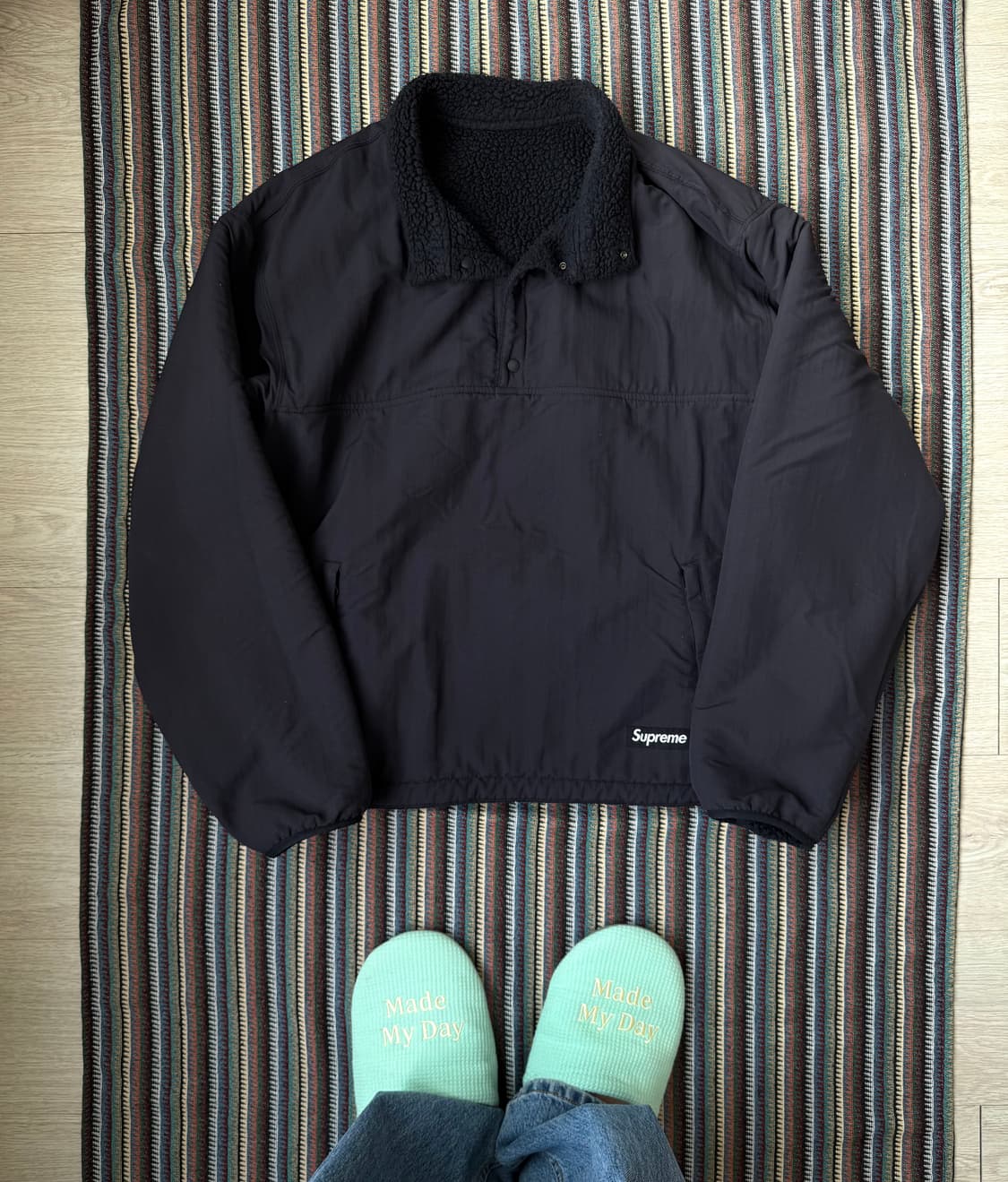 24fw 슈프림 리버시블 하프 후리스 상품이미지3