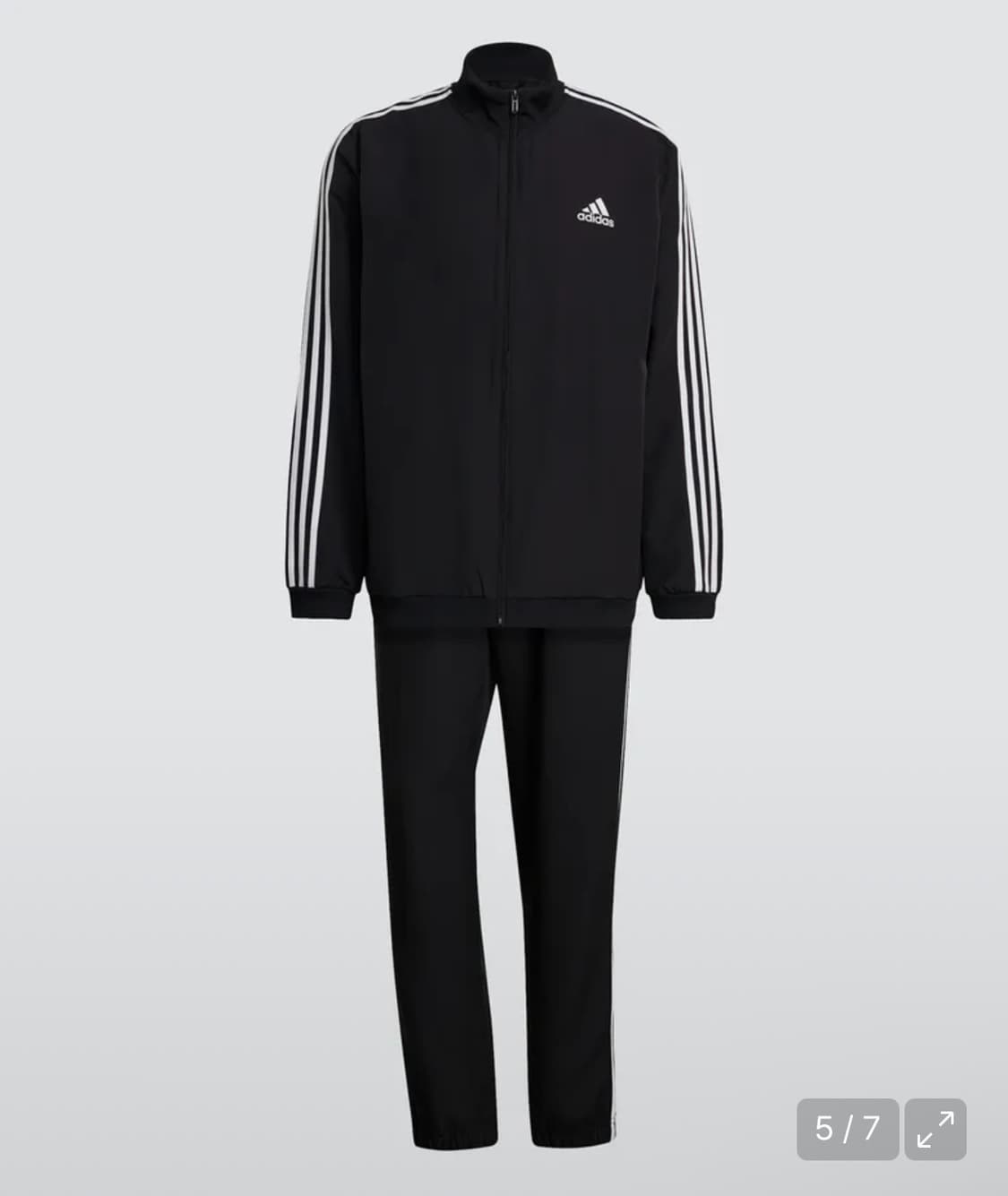 아디다스 3S 우븐 트랙수트 세트 - 블랙 / GK9950 상품이미지1