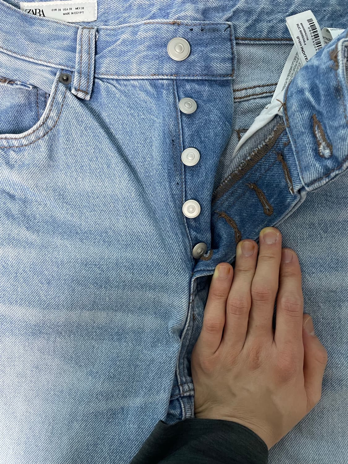 Zara 스트레이트펫 데님 상품이미지3