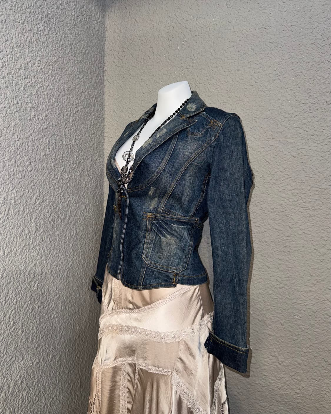 걸스 디테일 데님블레이저  상품이미지4