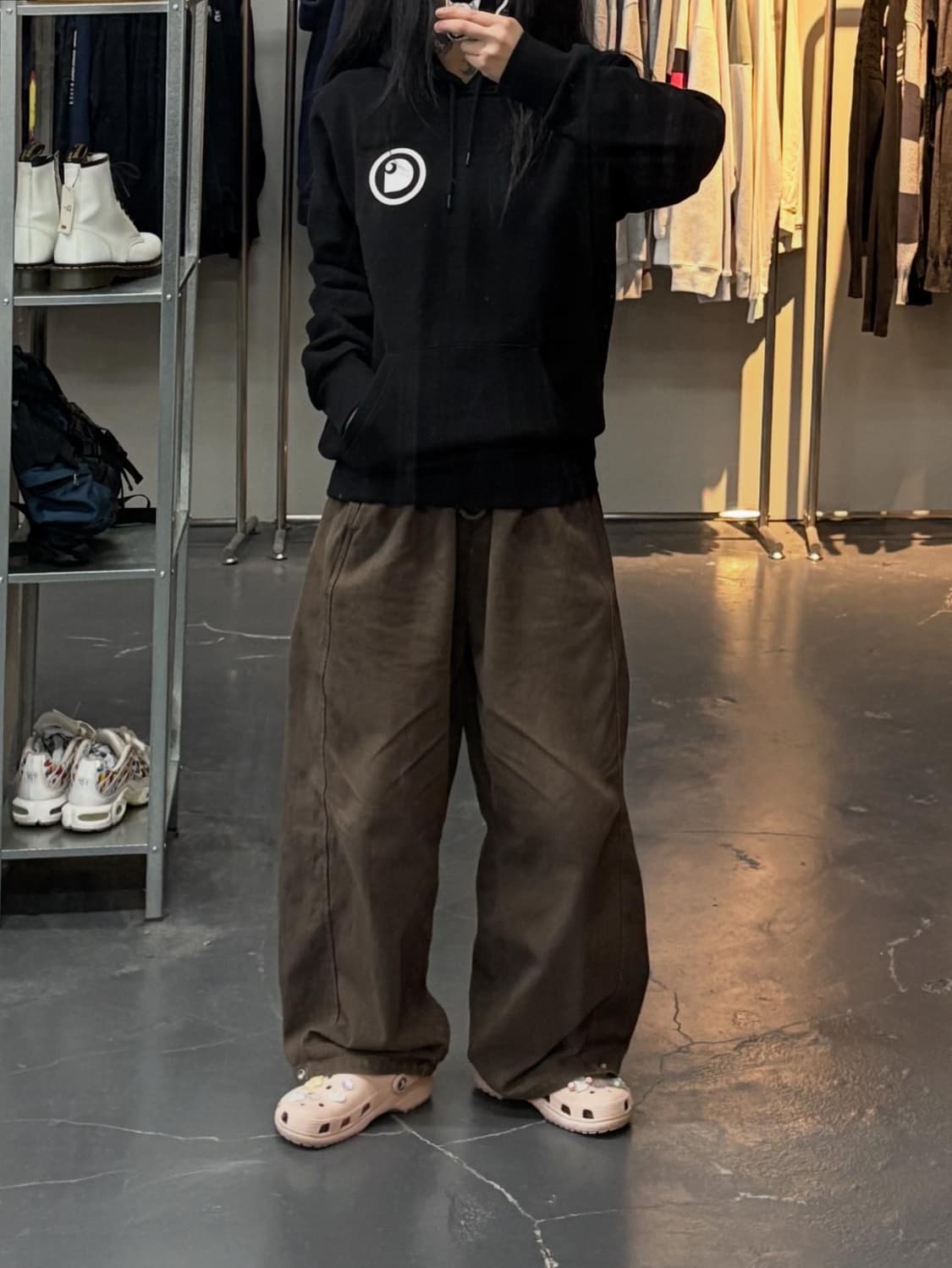 칼하트 WIP 후드 프로텍트 스웨트셔츠 블랙 A2455 상품이미지1