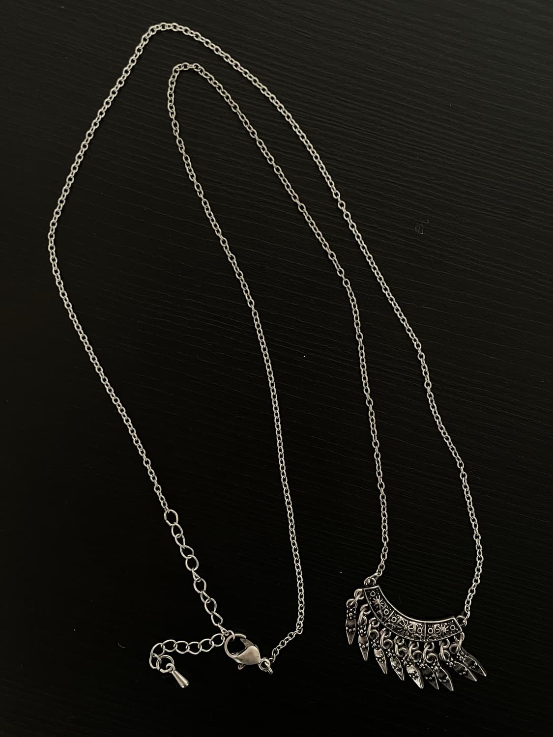 빈티지 오리엔탈 히피 실버 목걸이 상품이미지2