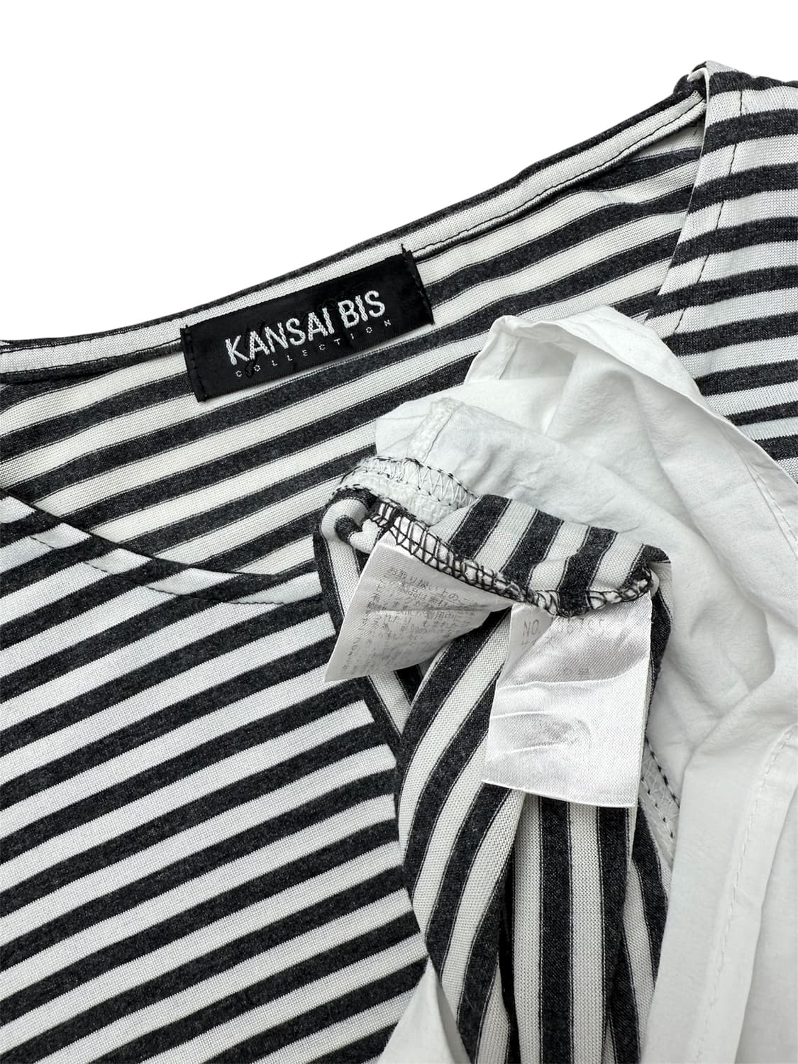 kansai bis 스트라이프 레이어드 롱슬리브 상품이미지4