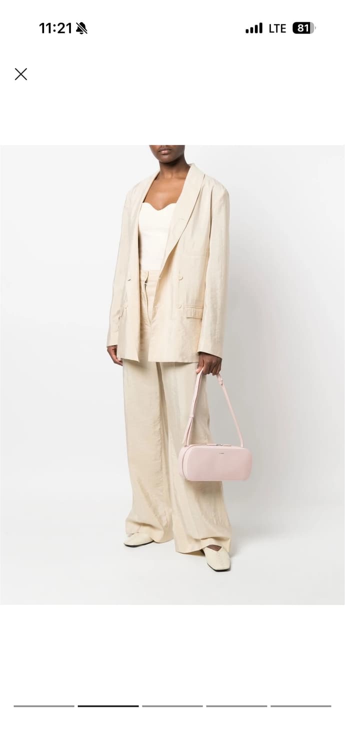 질샌더 트래디션 커브 숄더백 핑크 상품이미지3