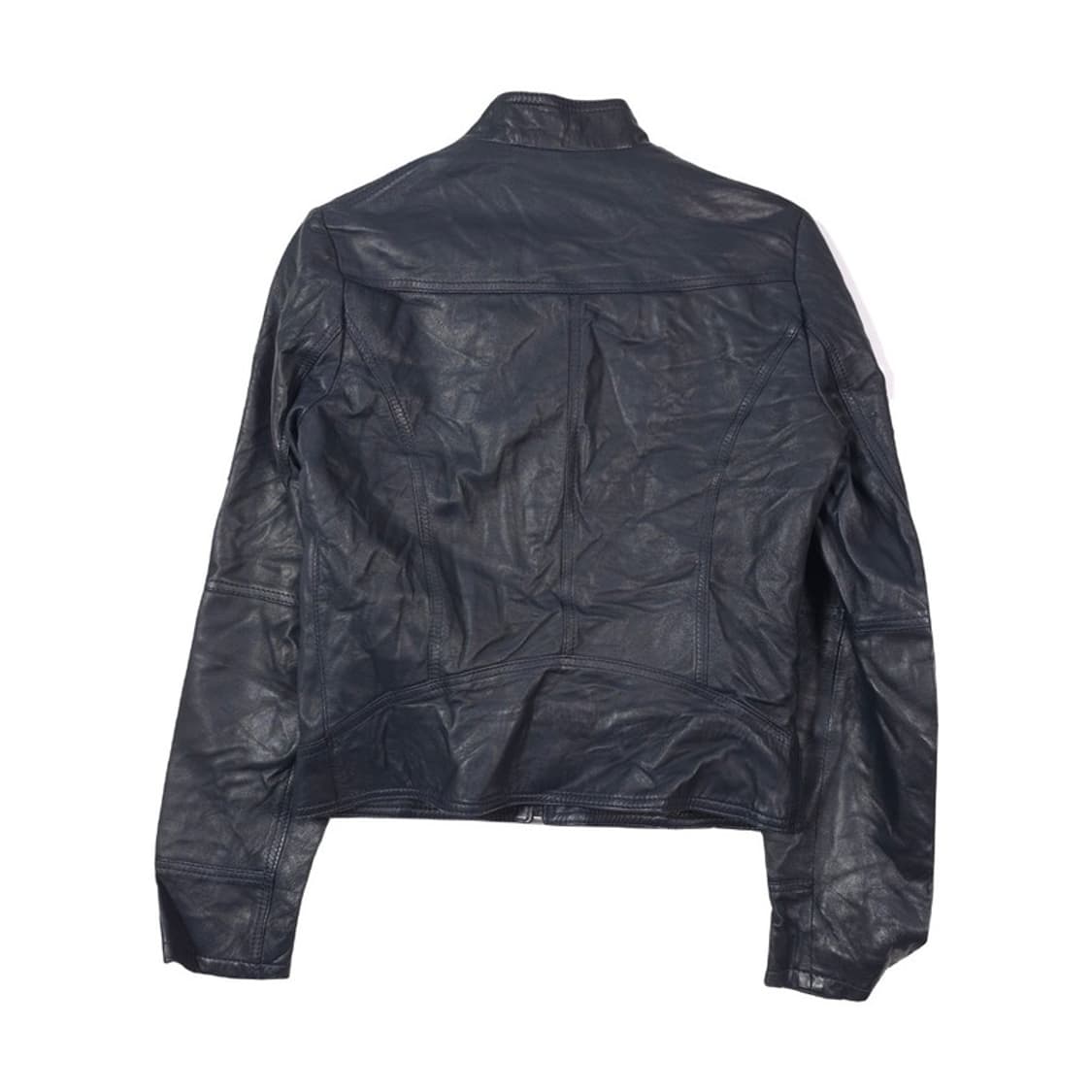 BATA 이태리 램스킨 하이넥 레더 자켓 S 상품이미지2