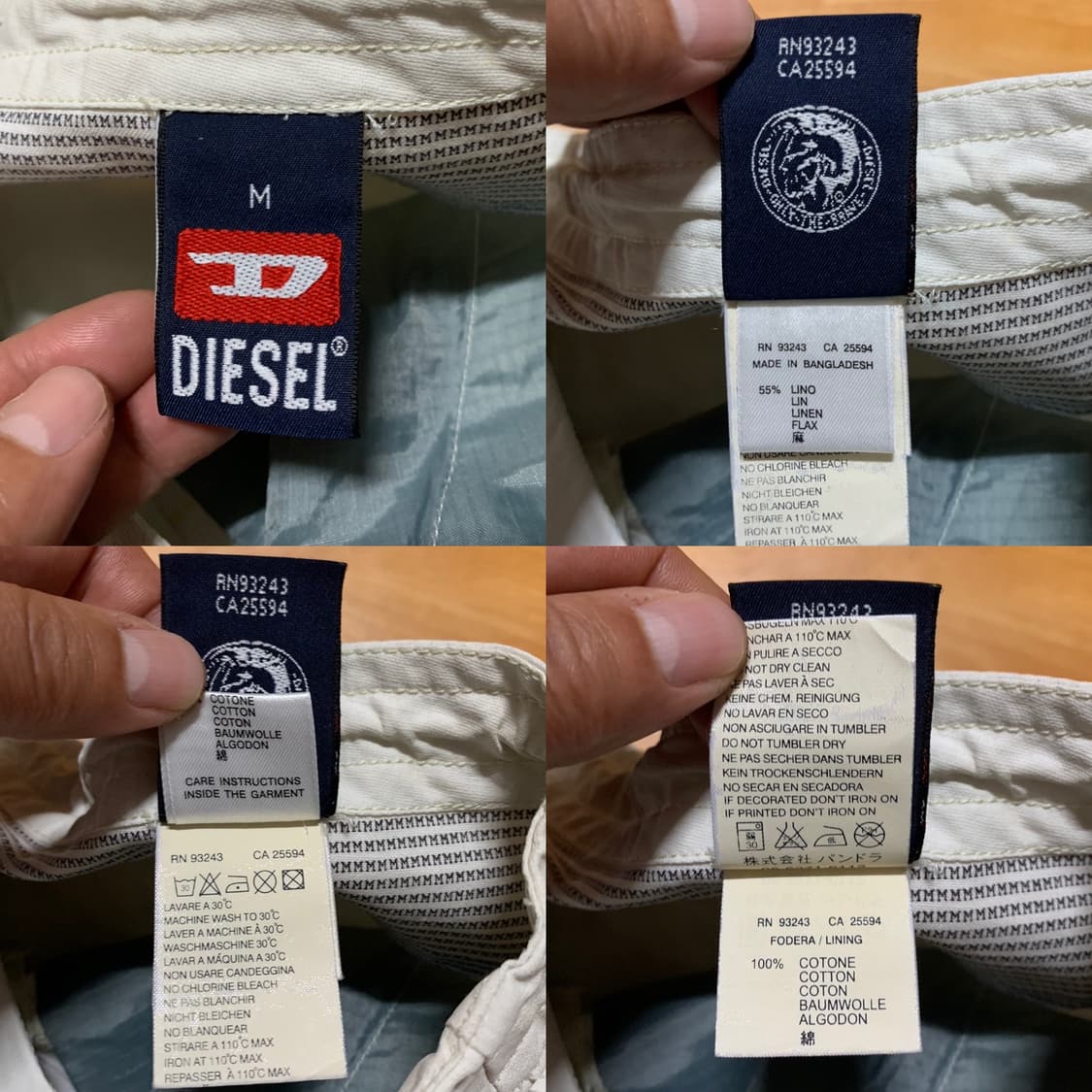 DIESEL 00'S 디젤 와이드 팬츠(리넨)M 사이즈 상품이미지8