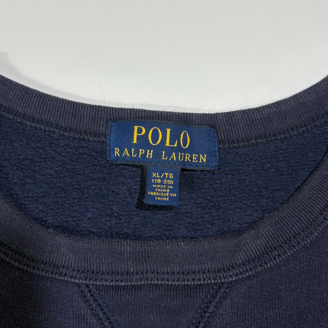 폴로 랄프로렌 네이비 로고 맨투맨 상품이미지3