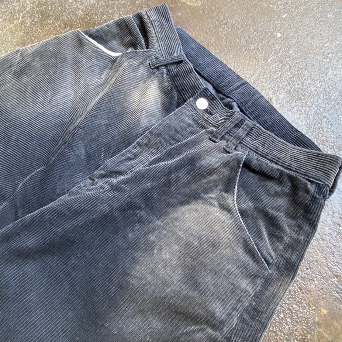 (3) 안셀름 에이징 데미지 코듀로이 팬츠 상품이미지2