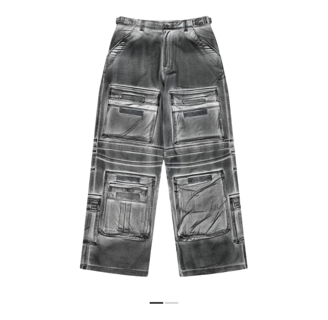 Project gr 페인티드 데님 카고 더티 화이트 3사이즈 상품이미지1