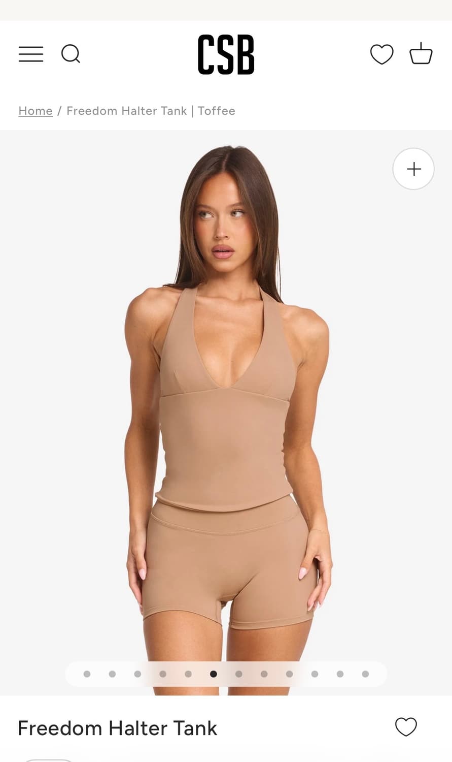 csb freedom halter tank toffee 상품이미지2