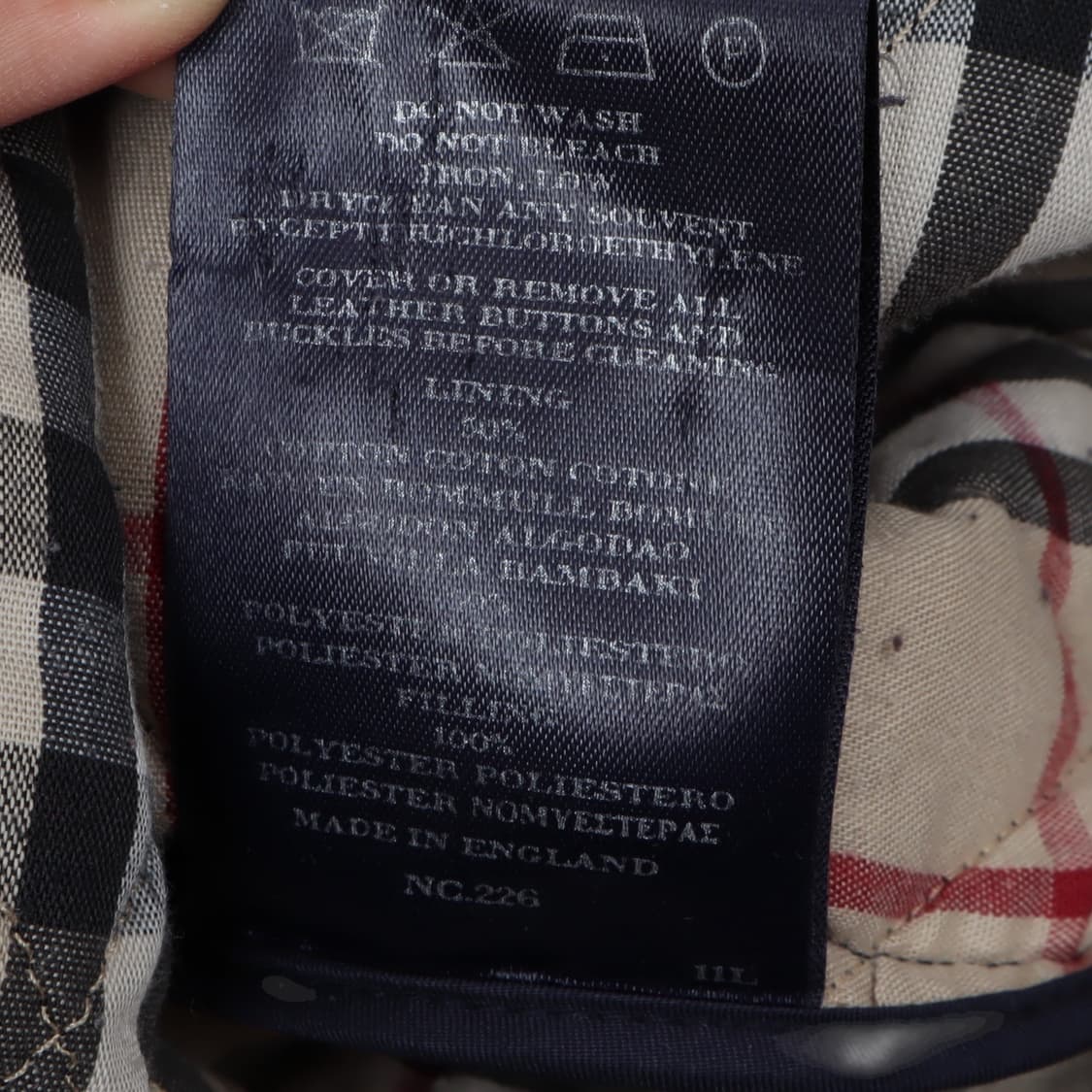 버버리 네이비 노바체크 라이너 퀄팅 자켓 상품이미지9