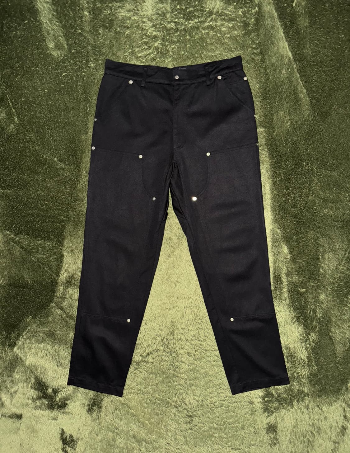 [M] IISE 이세 21fw 더블 프론트 워크 팬츠 블랙 상품이미지1