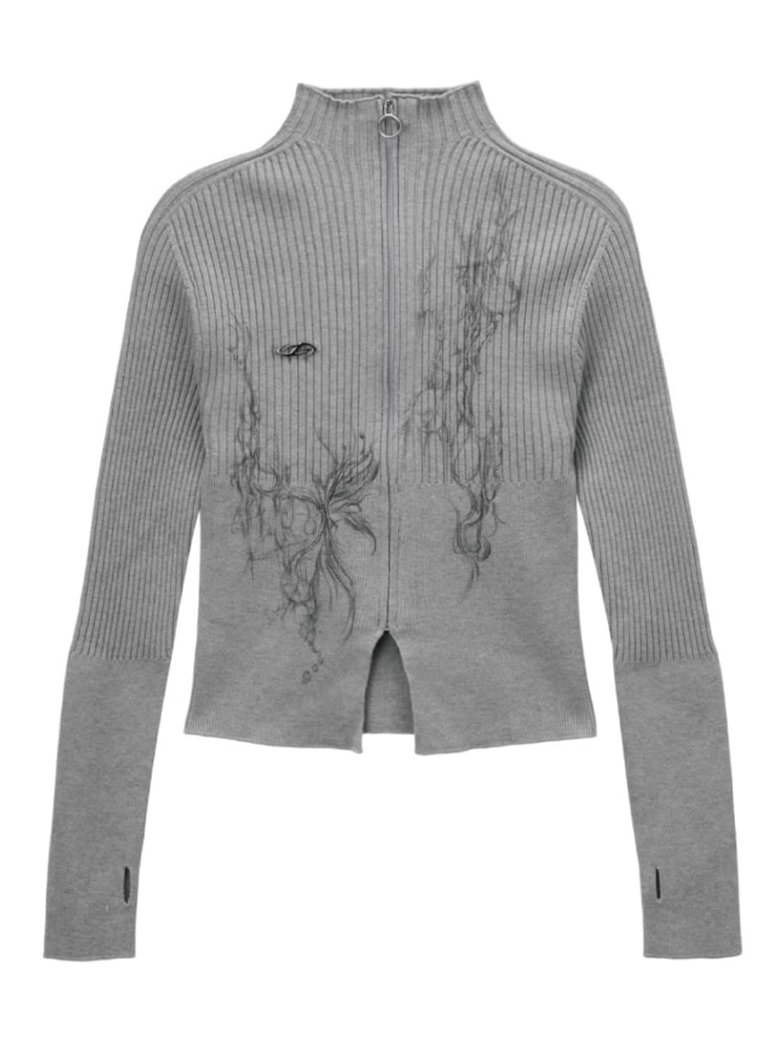 [새제품] hugyourskin 허그유어스킨 Printed knit zi 상품이미지1