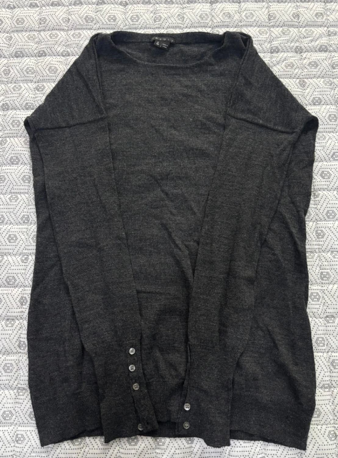 한섬 띠어리 Theory 여성 다크 그레이 니트 ~55반 상품이미지4