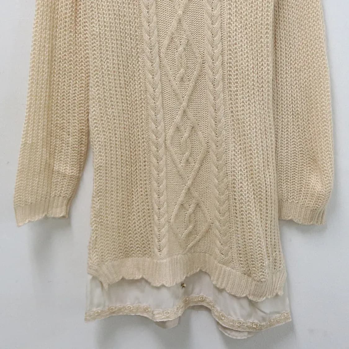 엑시즈팜 레이어드 니트 롱 원피스 63737 상품이미지4