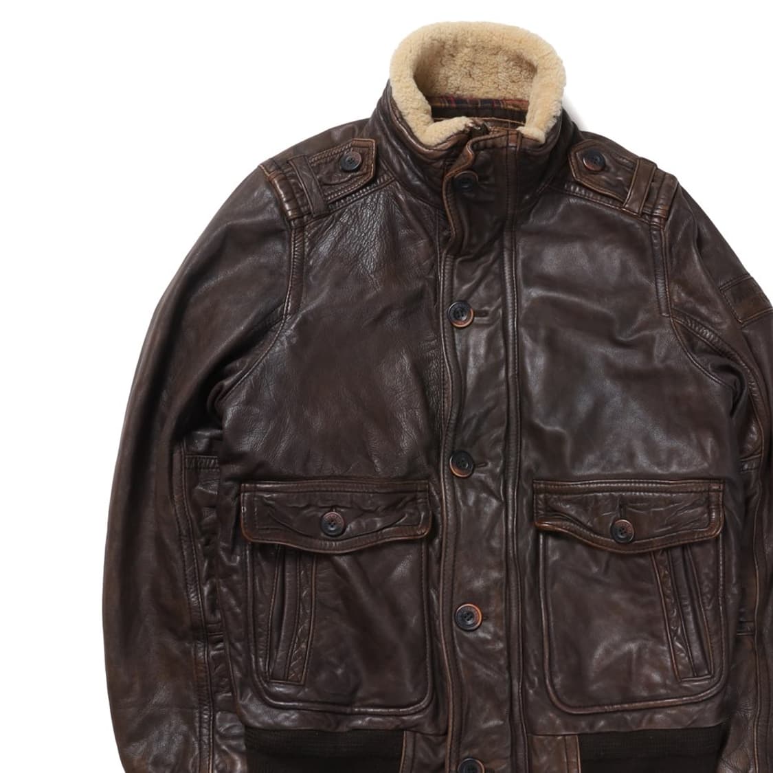 아베크롬비 Abercrombie Lamb Leather Rider Jac 상품이미지2