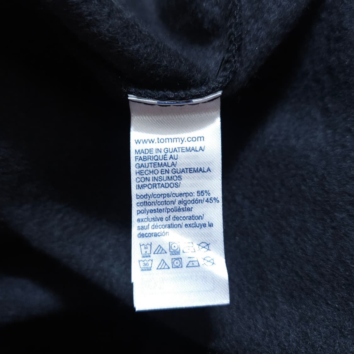 타미힐피거) M 남자 검정 기모 맨투맨티셔츠 / 왕눈이샵 상품이미지10