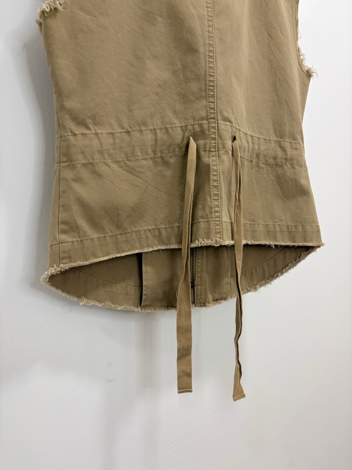 베이지 펑크 카고 베스트 조끼 상품이미지10