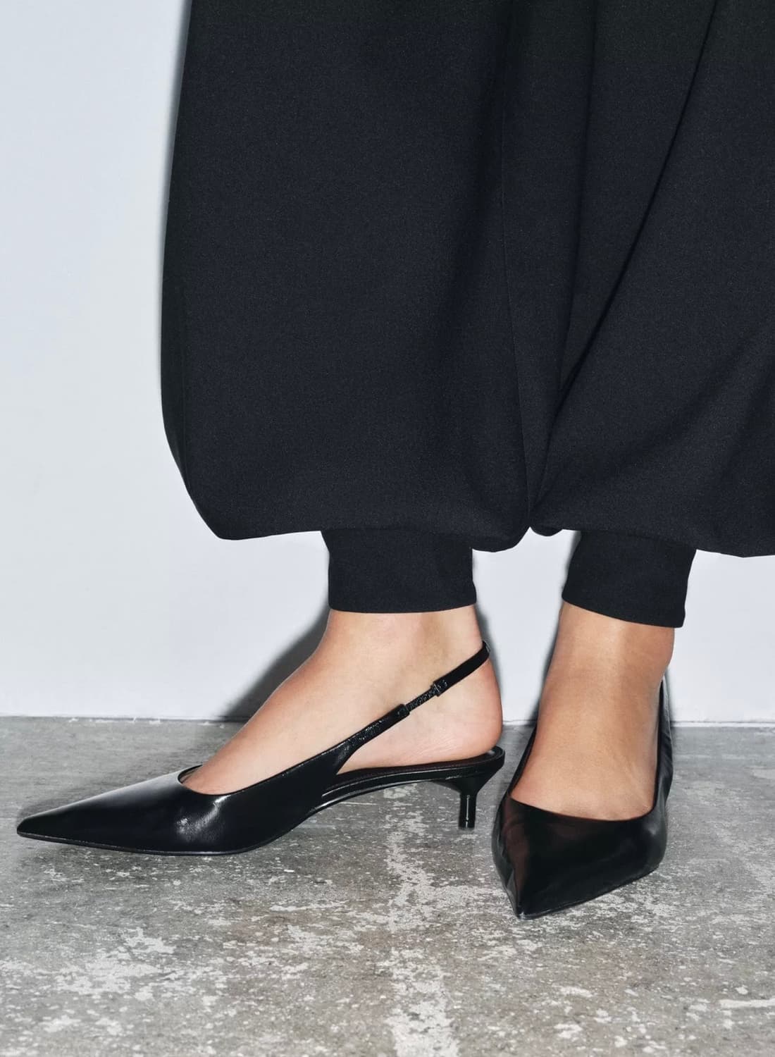 자라 리얼레더 양가죽 슬링백 슈즈 40 250 상품이미지5