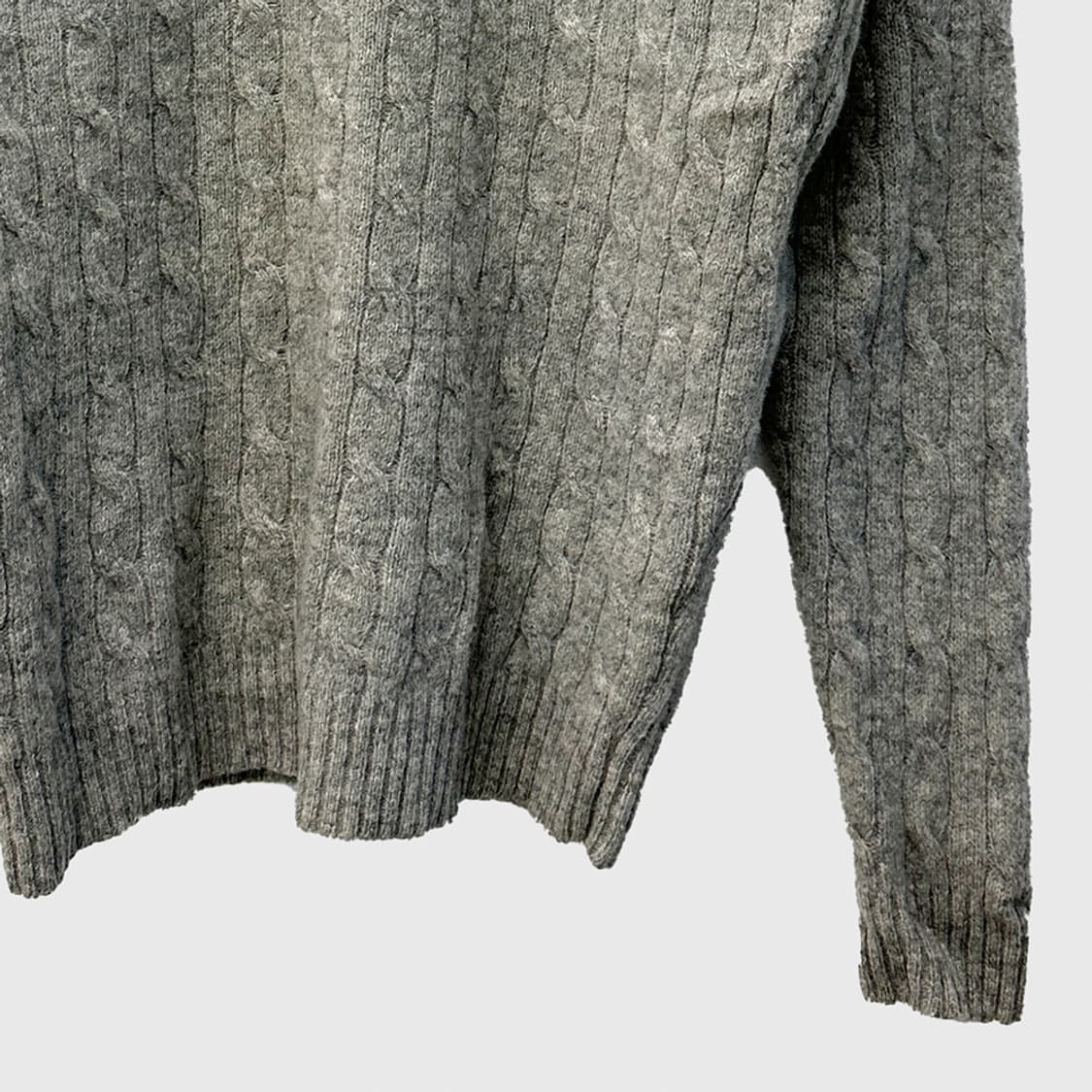 폴로 랄프로렌 램스울100 라운드넥 크루넥 케이블 니트 스웨터 여성 L 상품이미지3