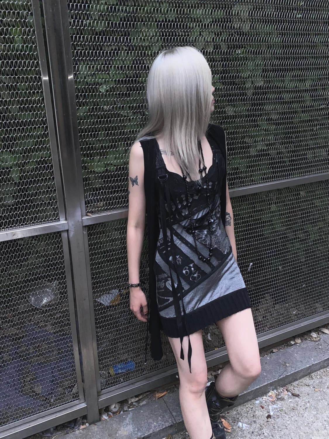eyelet string one-piece 상품이미지1