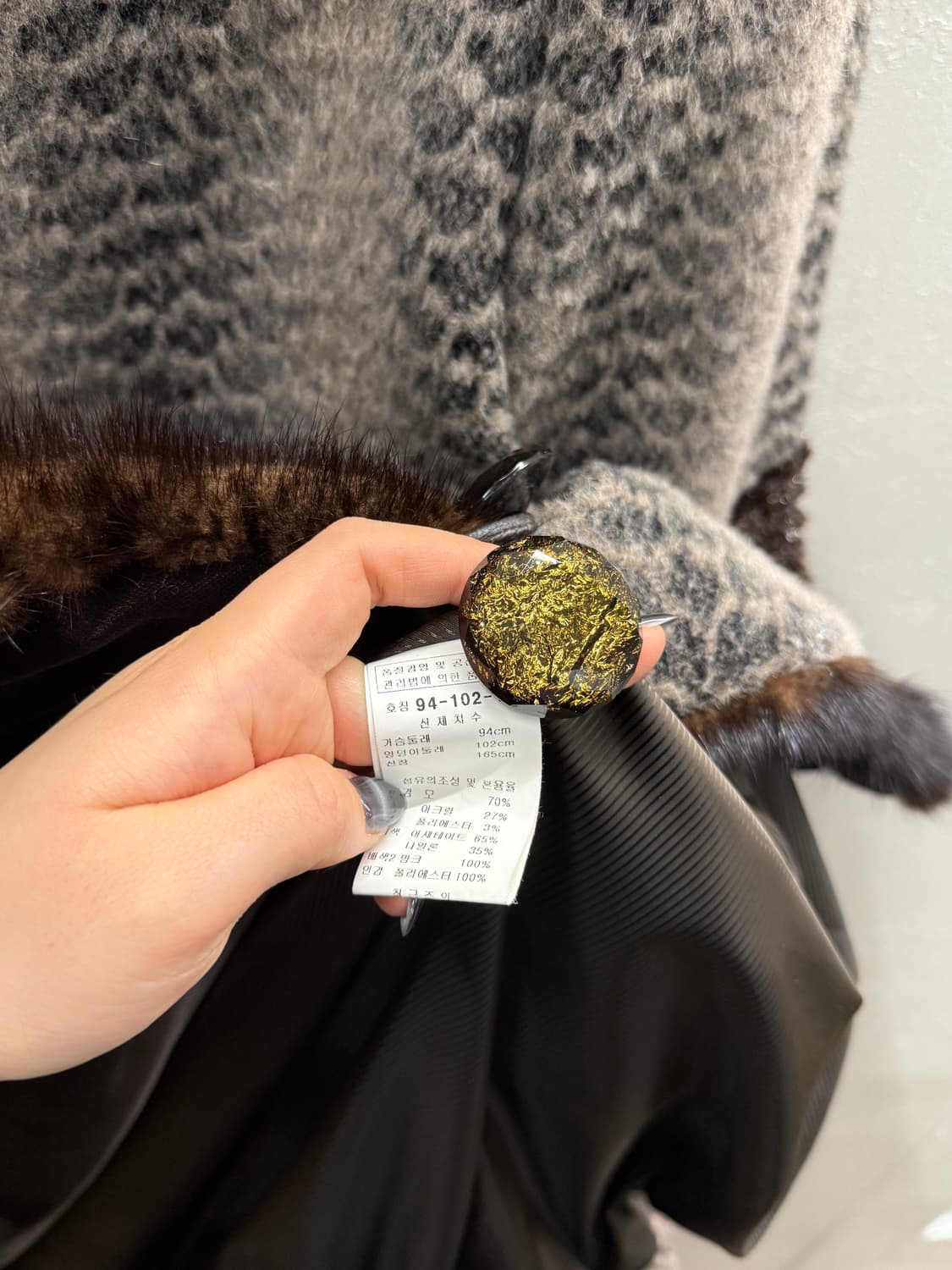 D Premium 럭셔리 밍크 후드 코트 상품이미지5