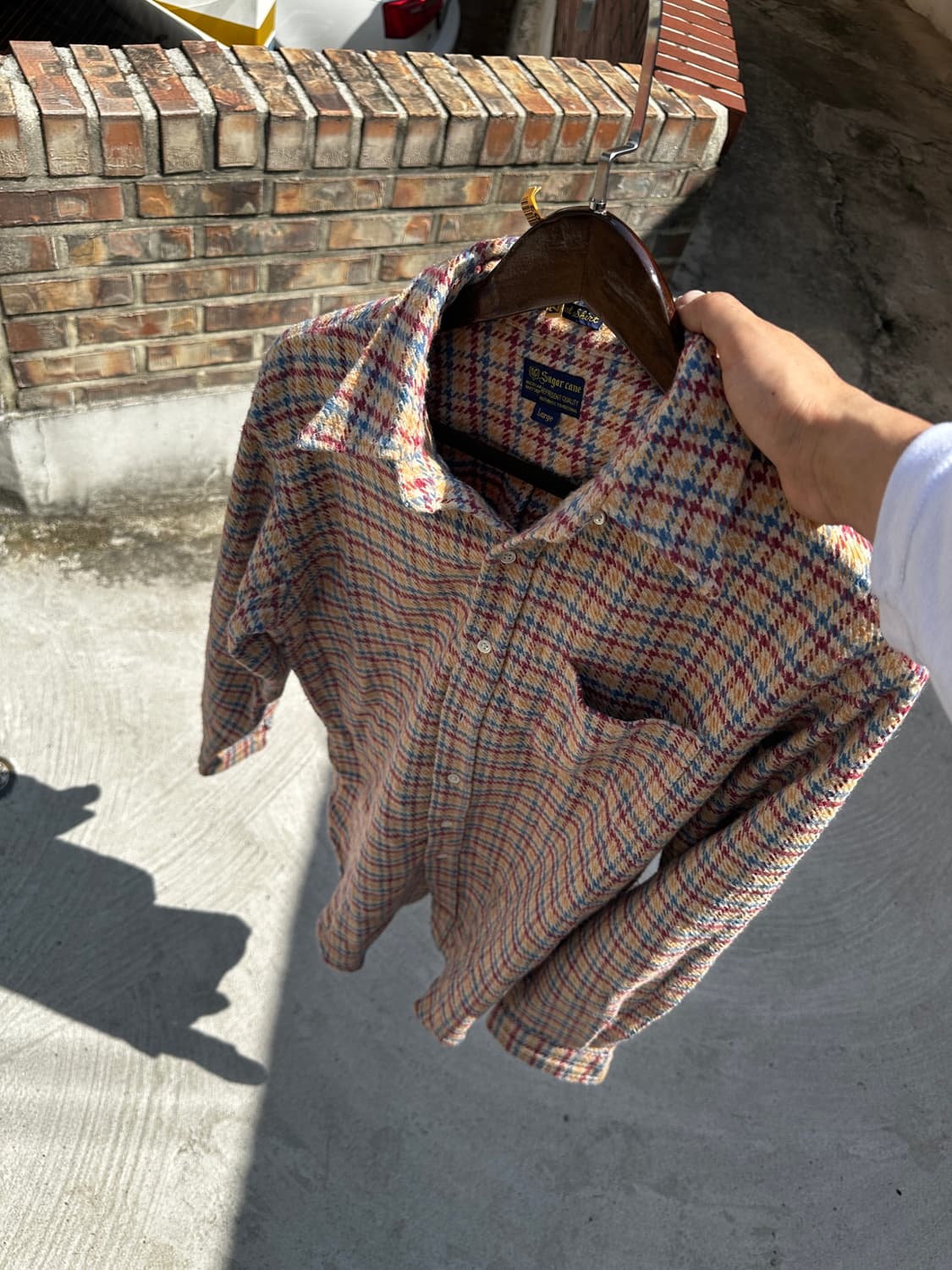 00s Sugar Cane Multi Check Flannel Shirt 상품이미지1