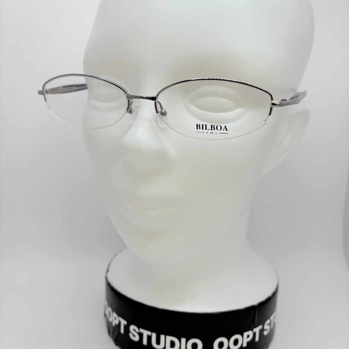 BILBOY 실버 오벌 반무테 상품이미지5