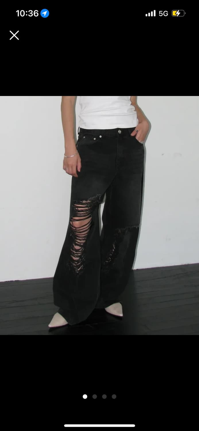 밀로우먼 커브드 데님 진 상품이미지1