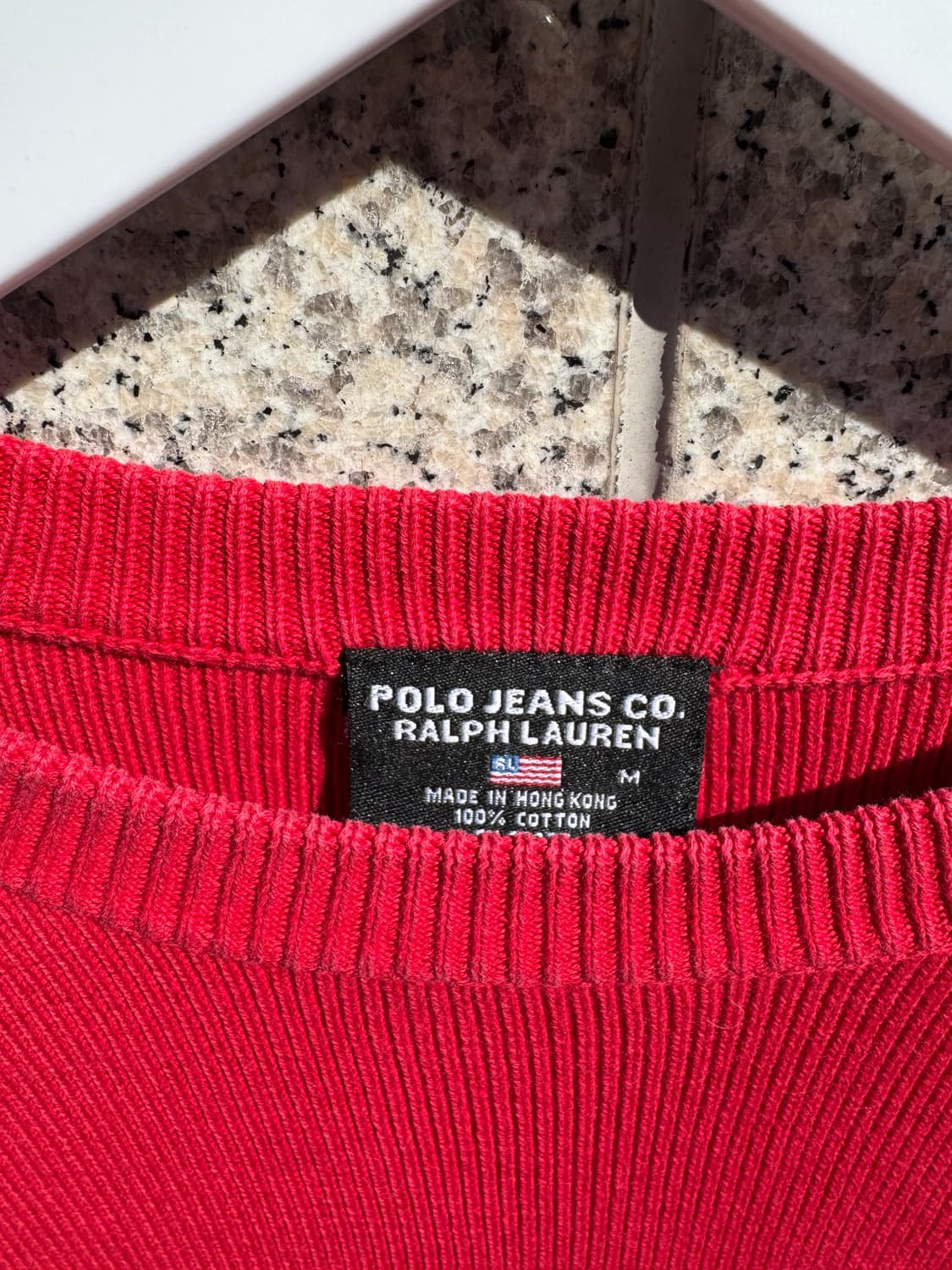 90s Polo Jeans RL 랄프로렌 레드 니트 상품이미지4
