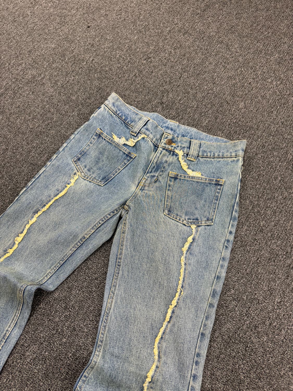 X-girl 빈티지 여성 별패치 부츠컷 연청 데님팬츠 상품이미지2