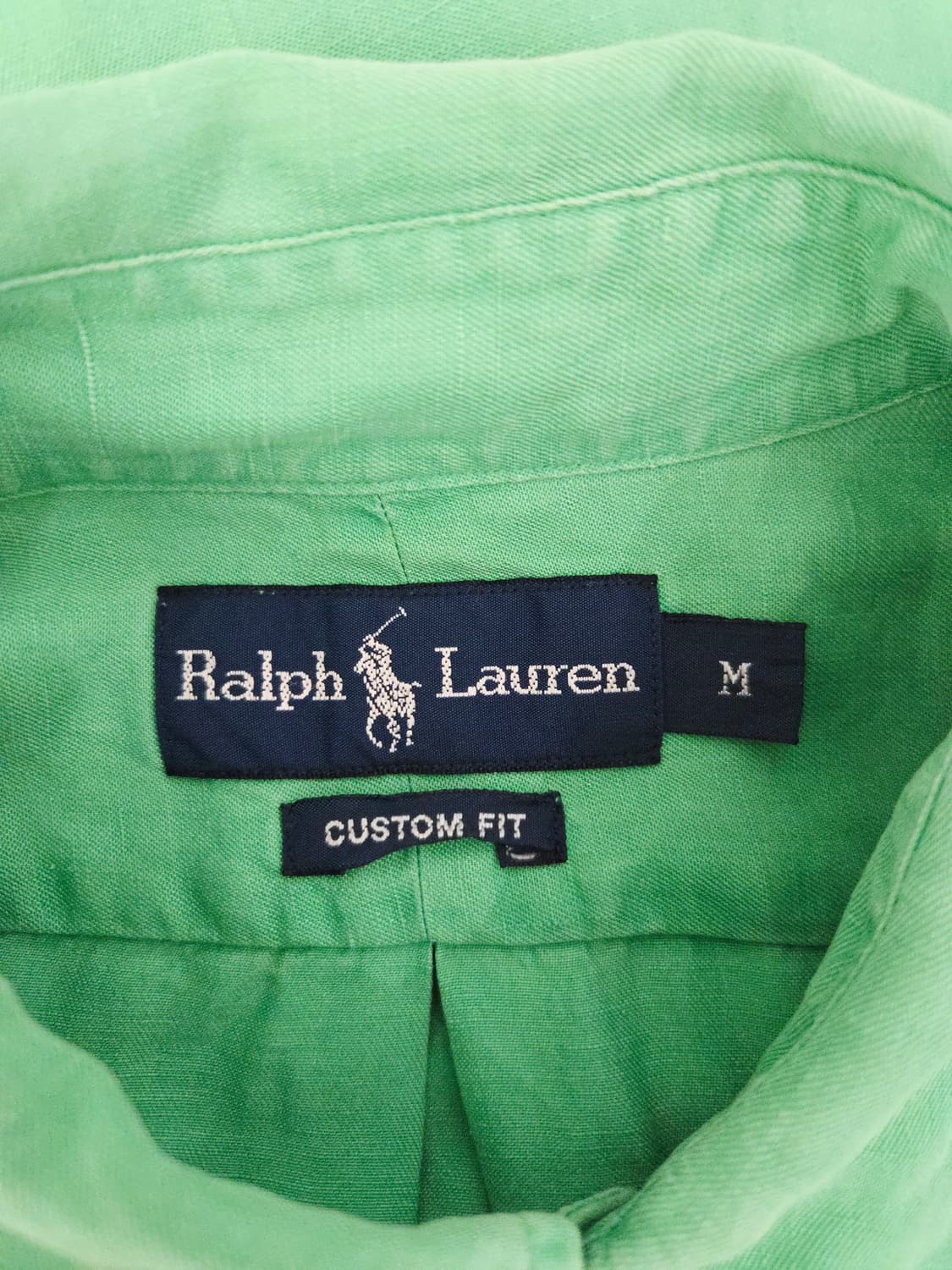 폴로 랄프로렌 리넨 실크 혼방 반팔 셔츠 그린 상품이미지6