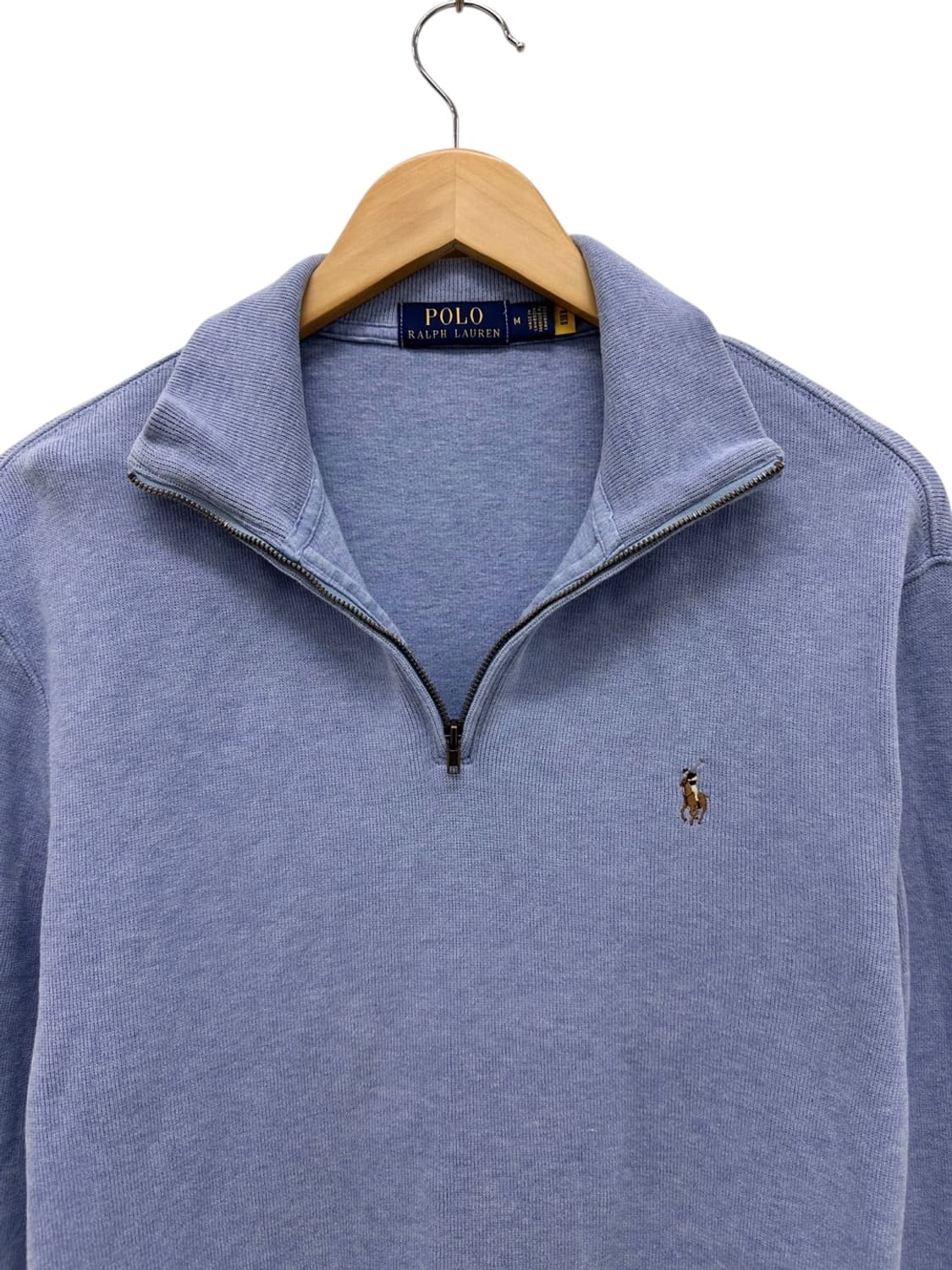 폴로 QR신형 반집업 니트 스카이블루 (M) 상품이미지2