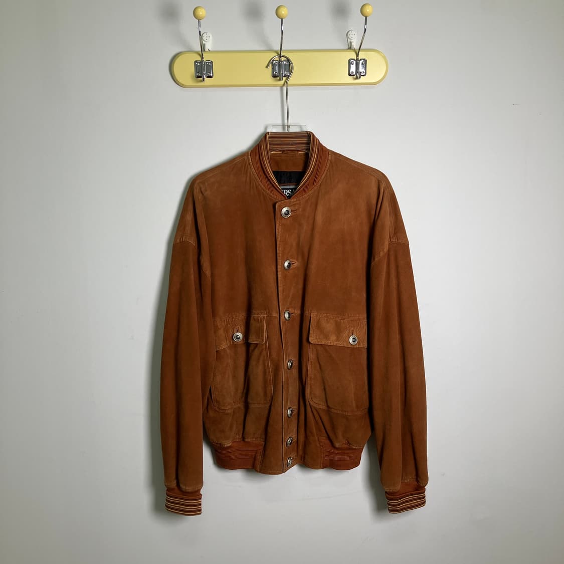 베르사체 브라운 스웨이드 봄버 자켓 상품이미지1