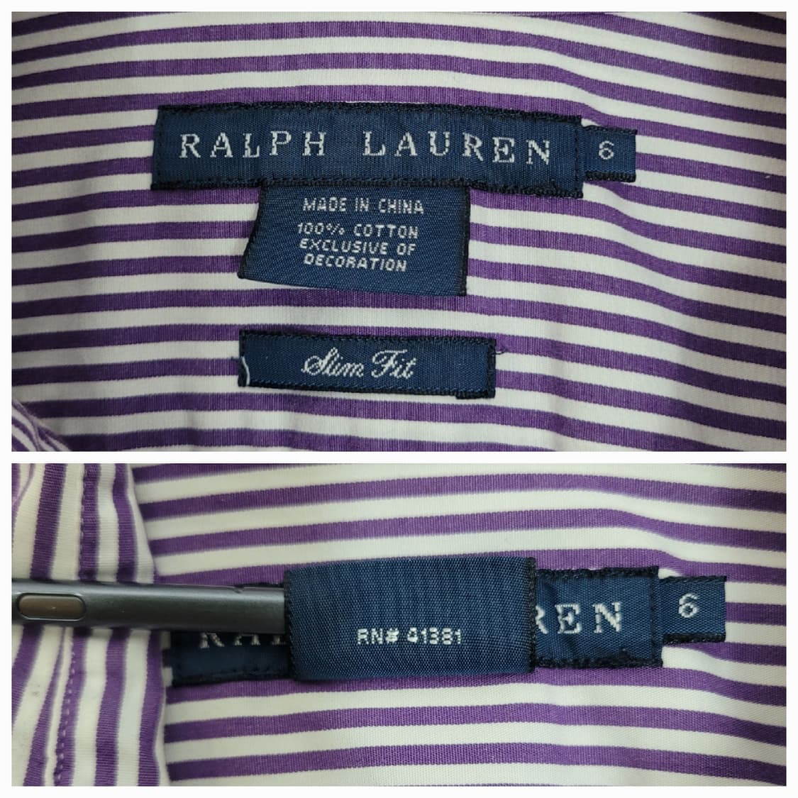 POLO 폴로 랄프로렌 스트라이프 슬림핏 셔츠 / 여 6 (55~66)  상품이미지8