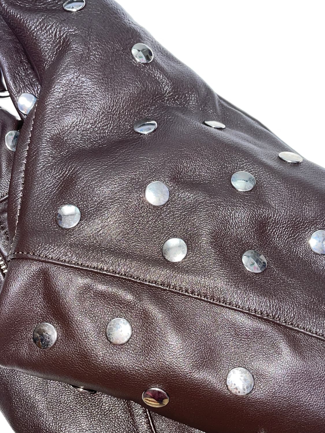 기마구아스 가죽 스터드 숄더백 상품이미지6