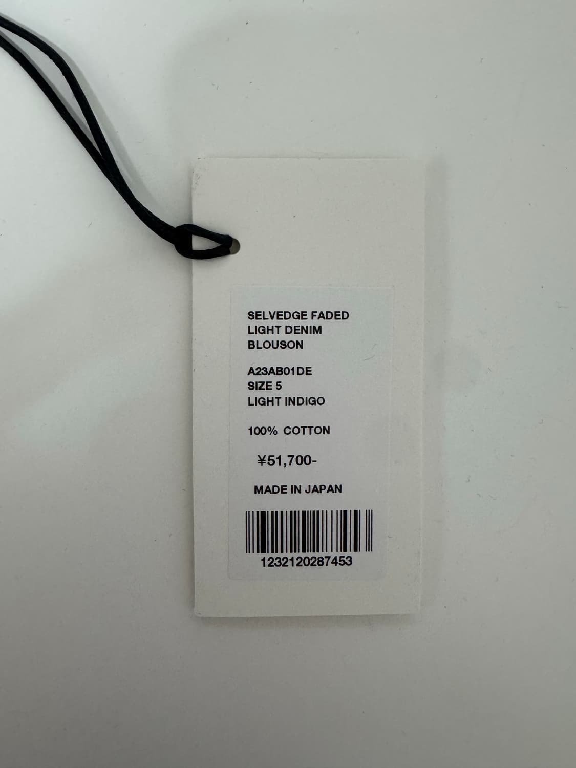 오라리 셀비지 페이디드 라이트 데님 블루종 23AW 5사이즈 상품이미지4