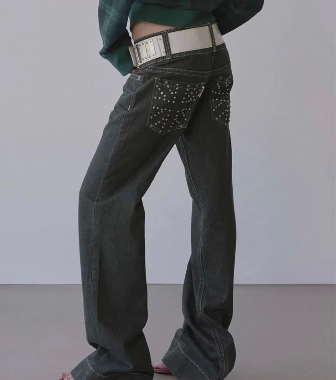 스컬프터 스터드 팬츠 상품이미지1