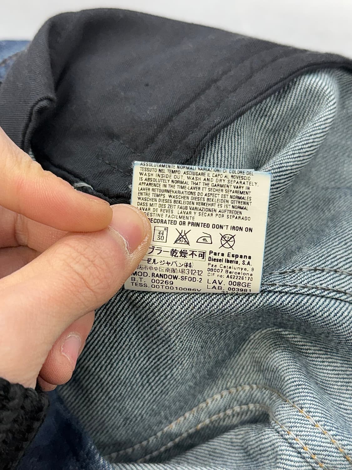 디젤 인디고 블루 프론티어 웨스턴 멀티 데님 자켓 상품이미지9