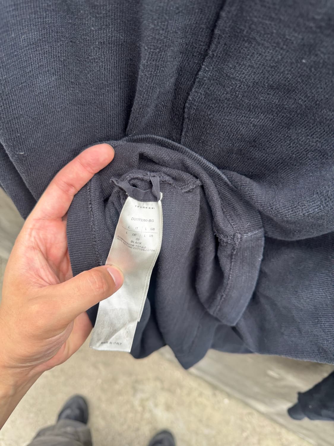 Rick owens dark shadow longsleeve( L ) 상품이미지6