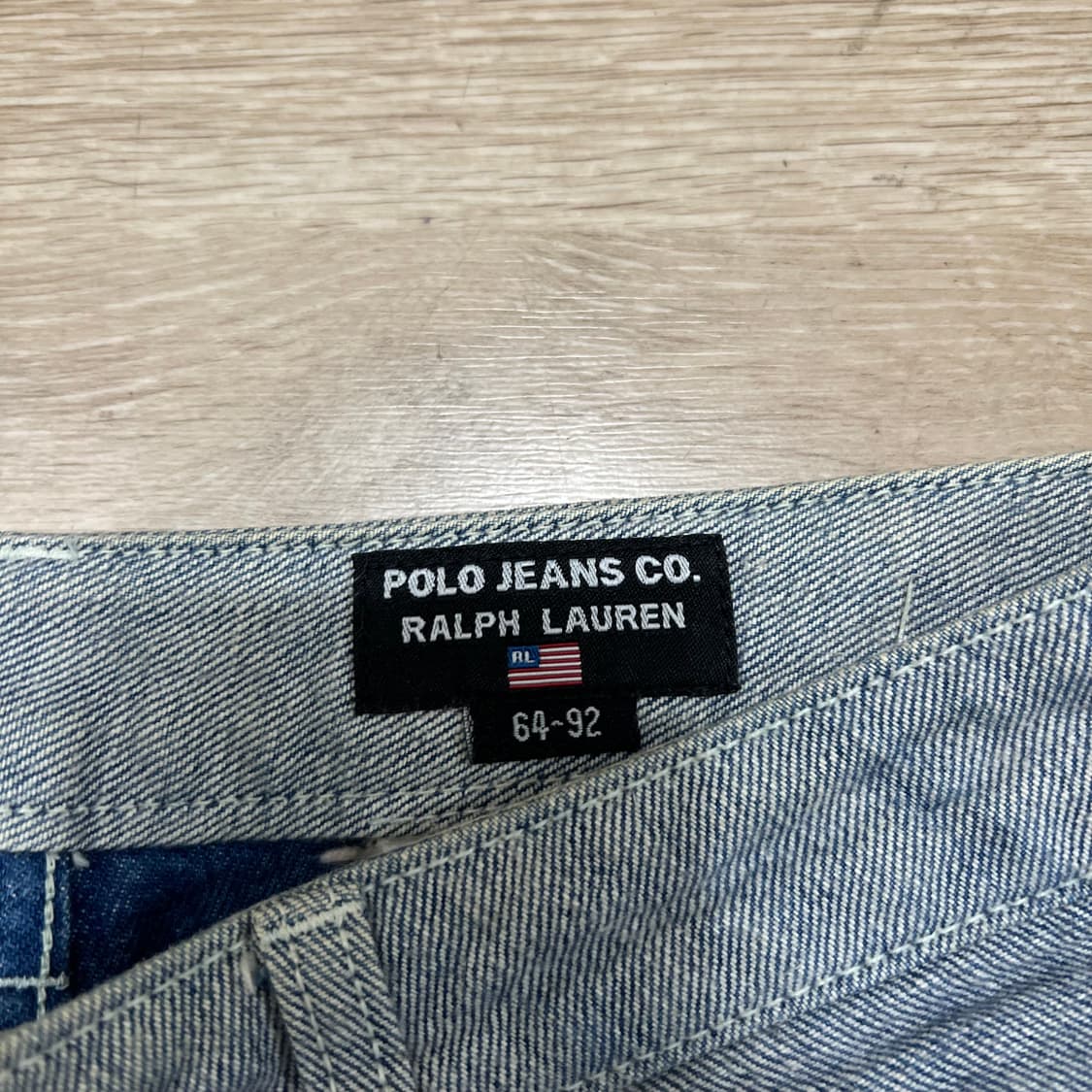 폴로 진스 여성 부츠컷 플레어 워싱 데님 청바지 [연청] 64-92 상품이미지4