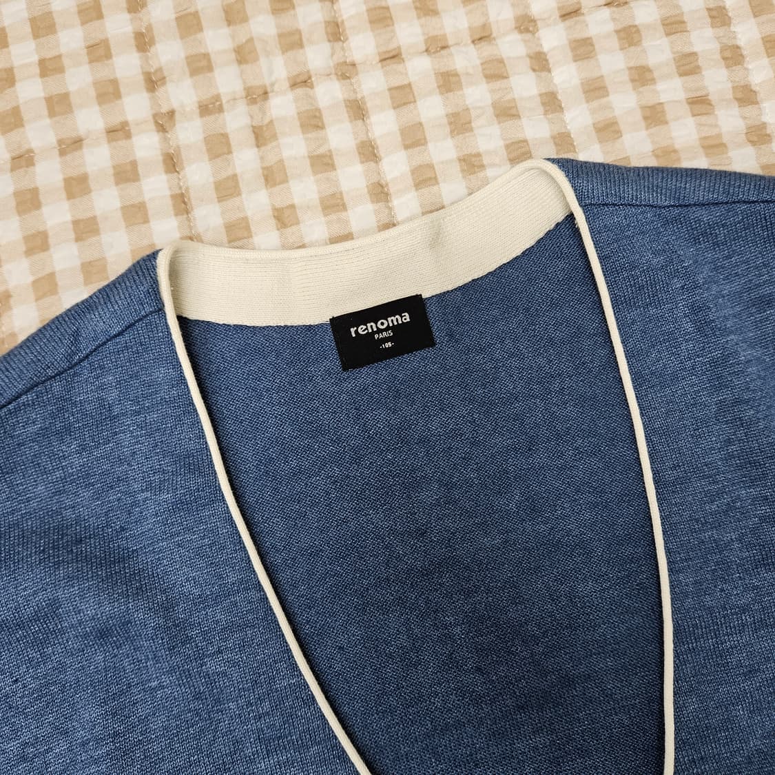 레노마 니트 브이넥 가디건 남자100 상품이미지2